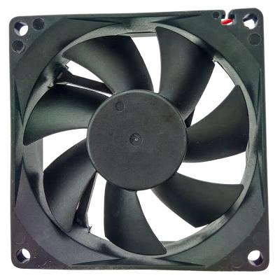 China Brushless Fan 12V 24V 48V, 3 Inch 80mm Mini DC Fan, 80X80X25mm Ball Or Axial Sleeve Bearing Factory 8025 DC Fan for sale