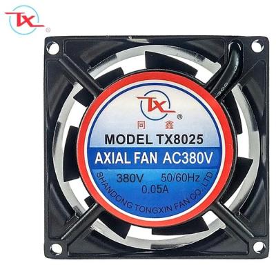 China 8025 Industrial AC Fan for Computer, 80x80x25mm AC Fan Axial Sleeve or Ball Bearing, 80mm 3 Inch AC Fan 110V 220V 380V for sale