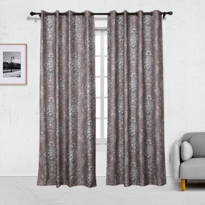 China New Designs Insulated 100% Polyester Printed Fabric Curtain For Living Room for sale