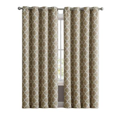 China Luxury Blackout Printing Blackout Curtain Drapes For Living Room And Bedroom for sale