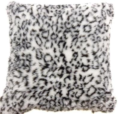 China Other Beautiful Faux Leopard Fur Animal Back Office Chair Cushion Cover for sale