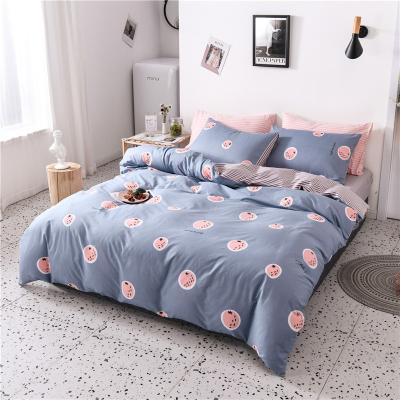 China Wholesale Nondisposable King/Queen Size Cotton Sheet Set 100% Cotton Bedroom Sheet Set 4 Pieces for sale