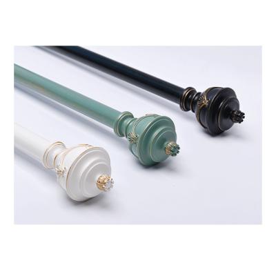 China Aluminum Silent Aluminum Single / Double Bracket Curtain Pole Rods For Window for sale