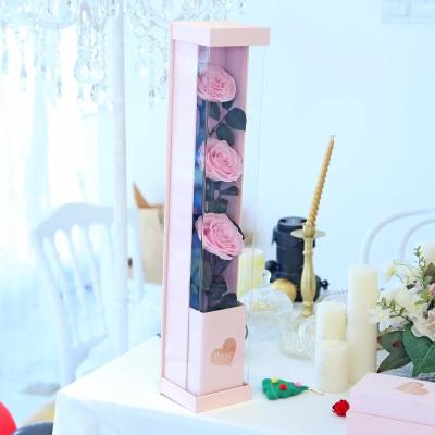 China gift rose Top Quality Long Stem Preserved Roses Gift Box gift rose for sale