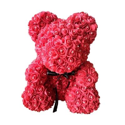 China Wholesale Price 40CM Roses Bear with Diamond for Valentines Day Gift for sale