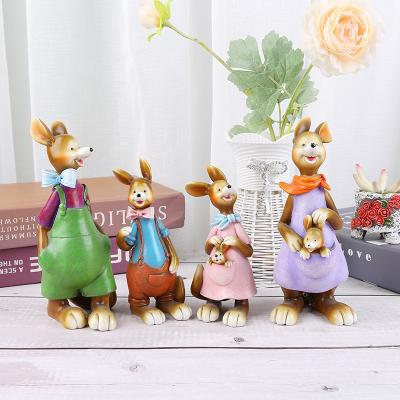 China Europe Resin Crafts Australia Kangaroo Home Decoration Ornaments Creative Gifts for sale