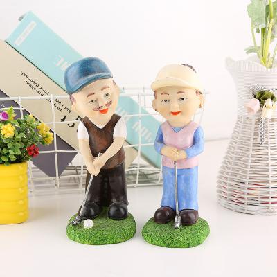 China China Technology Cartoon Golf Resin Decoration Bedroom Home Decoration Creative Home Wholesale for sale