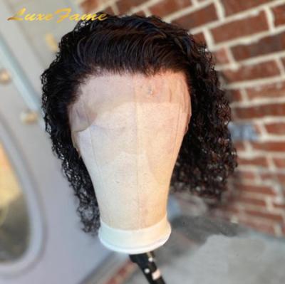 China Wholesale 4x4 Curly Wave Cuticle Aligned Raw Brazilian Hair Bob Wig, Free Shipping Customized Wig, Virgin Hair Bob Short Wig Lace Front for sale