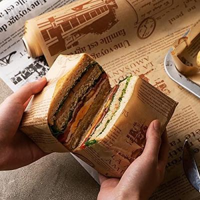 China Silica Gel Sandwich Paper Food Grade Printed Waterproof Paper 100% Virgin Wood Pulp Food Wrapping Paper for sale