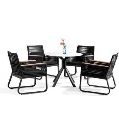 China Modern outdoor patio furniture morden outdoor rope furniture wicker garden chair and table for sale