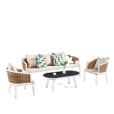 China Modern Hot Selling PE Furniture Outdoor Wicker Rattan Garden Outdoor Sofa Set for sale