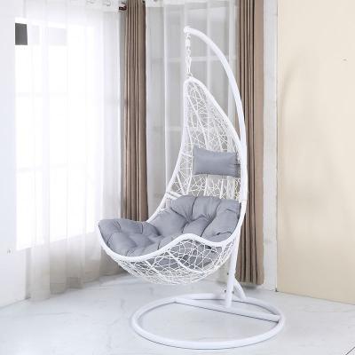 China Contemporary Hot Sale Furniture Steel Frame Swing Chair Outdoor Garden Backyard Patio Swings With Canopy for sale