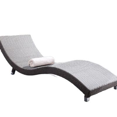 China Outdoor Modern Leisure Sun Sofas Chairs Sink Rattan Chaise Lounge Wicker Beach Chair for sale