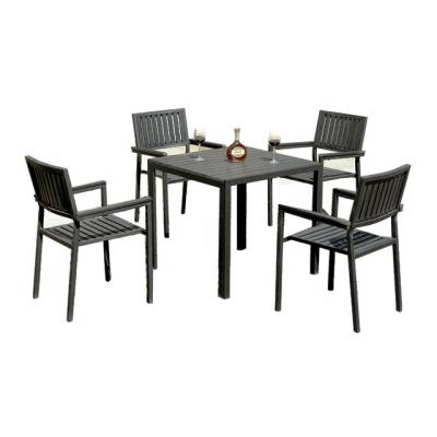 China Modern Wholesale Outdoor Patio Furniture Hot Sale Garden Furniture Table and Chair Wood Set for sale