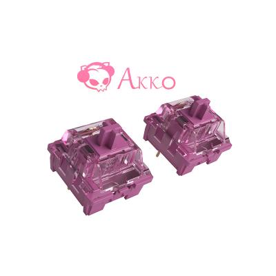 China Red POM AKKO CS Switch Rose 45pcs/Set DIY OEM Linear Mechanical Keyboard Switches for sale