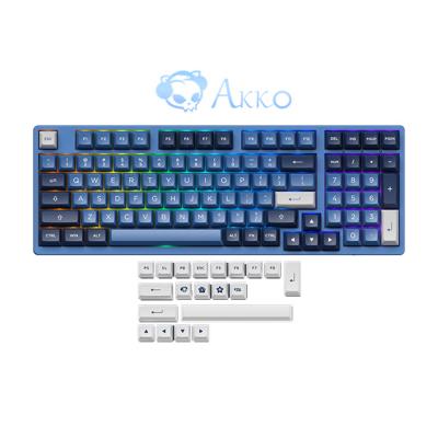 China Type-C Wireless Gaming Keyboard ABS Akko Keyboards 3098B OEM CS Switches PBT RGB Keycaps Set for sale