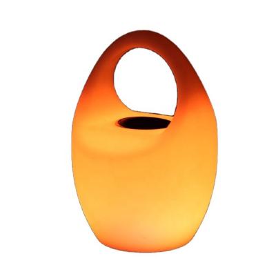 China Modern Remote Control Colorful Wireless Outdoor Loudspeaker Night Light Portable LED Lamp Furniture Stereo Speaker for sale