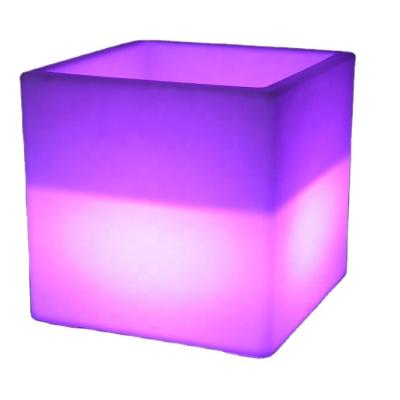 China Viable luminous colorful LED cube ice bucket champagne bucket led beer box party ktv cocktail bucket bar can be freely combinable for sale