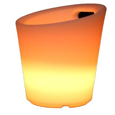 China Viable luminous colorful led cube ice bucket champagne bucket led beer box party ktv cocktail bucket bar for sale