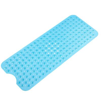 China Alibaba's Best-selling 40*100cm PVC Shower Washable Transparent Oval Non-Slip Bath Mat for sale