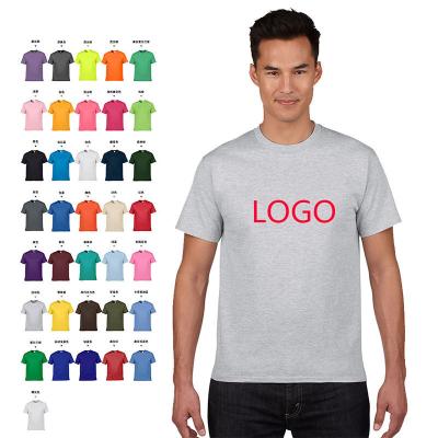 China OEM 100% cotton fashion high quality organic casual white O-neck simple unisex T-shirt anti-pilling OEM logo for sale