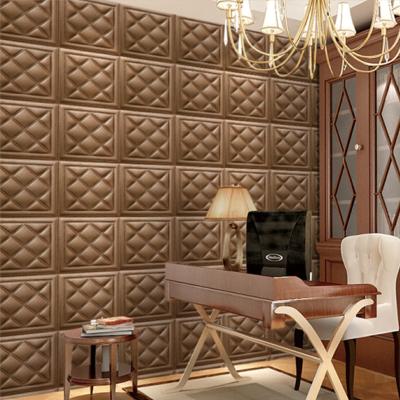 China New Design Sound Insulation and Heat Insulation Foam Wall Sticker 3D Foam Wallpaper for sale