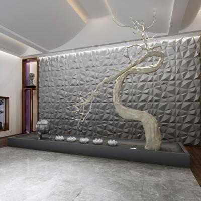 China modern cheap price high quality paintable 3d wall panels for home decoration for sale