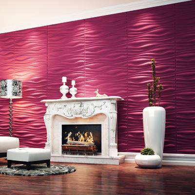 China Modern waterproof pvc 3d wallcovering embossed buddha wallpaper for sale