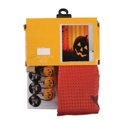 China Sustainable 13PCS Bathroom Set Halloween Design Toilet & Bathroom Gift Set & Popular Resin Hooks Bath Set for sale