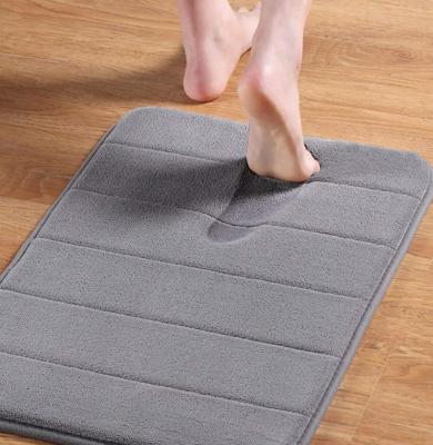 China Recyclable Washable Non-Slip Floor Mat, Suitable For Hard Floors, Rectangular, Pink for sale