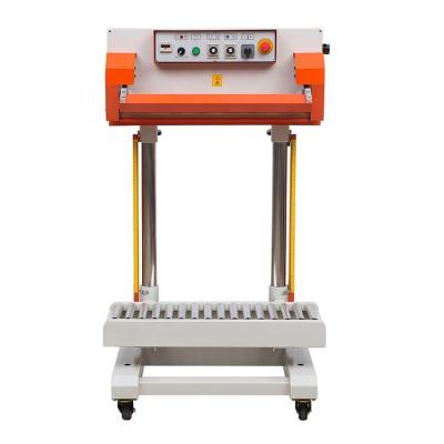 China QLF-700A Commodities Machine Plastic Band Sealer Continuous Sealing Machine Pneumatic Sealing Machine For Thickness Bag for sale