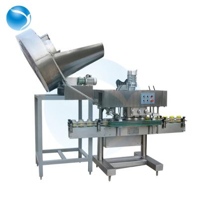 China Medical Automatic Glass Bottle Beer Glass Jar Filling Capping Machine for sale