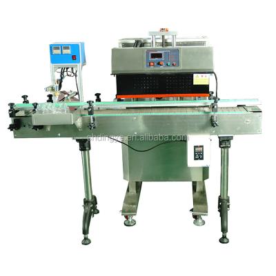 China JF-2 Automatic Continuous Products Plastic Film Sealer Aluminum Foil Sealing Machine For Bottle for sale