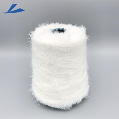 China Wholesale Mink Hairy Like Yarn 2cm 1.3cm 0.9cm Hair Yarn Crochet Yarn For Flat Knitting Manufacturer for sale