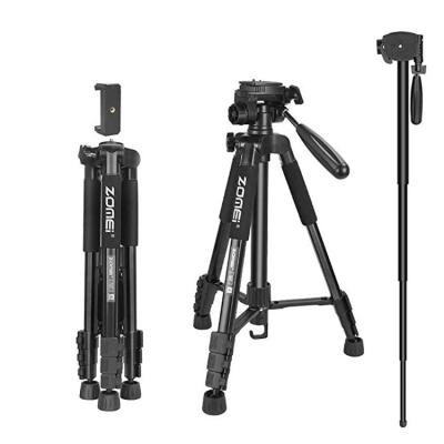 China ZOMEI Q222 Aluminum Aluminum Tripod, 360 Degree Portable Lightweight Tripod for sale