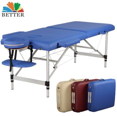 China Massage Table Aluminum Salon Massage Table 2 Section Massage Table for sale