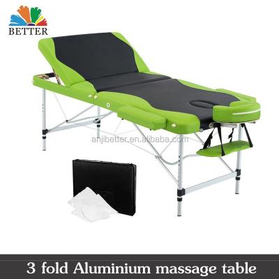 China 2017 Aluminum Massage Table 3 Times Massage Table Salon 75cm Facial Width for sale