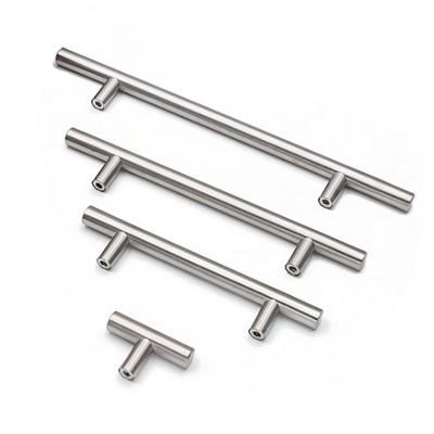 China Contemporary Cabinet Handles Nickel Drawer Pulls Stainless Steel Cabinet Handles Bar Pulls Sideboard Hardware Modern Cupboard Door Hand for sale