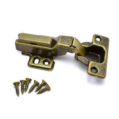 China Closet Door Hinge Door Buffer Tube Hinge Cold Rolled Steel Green Bronze Planes Damping Hinge for sale