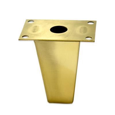 China Square Furniture Gold Furniture Feet Stainless Steel Sofa Legs Furniture Hardware Accessories for sale