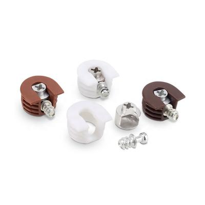 China Home Furniture Cabinet Fittings Alloy Wooden Shelf Support Pins Shelf Bracket Furniture Cam Lock Screw Connector for sale