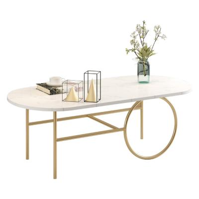 China Center Sensitive Wholesale Modern Simple Luxury Table Living Room Furniture Living Room Furniture Light Table Iron Marble Creative Coffee Table for sale