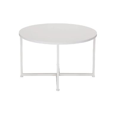 China Disassembly around the coffee table furniture metal frame legs sofa table white center living room easy to compile coffee table for sale