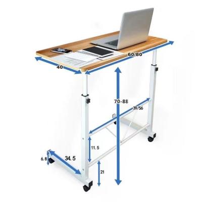 China Home Office Lift Table (Height) Motor Height Adjustable Single Healthy Adjustable Desk Lift Table with Wheels Desktop Small Vertical Mobile Computer Desk for sale