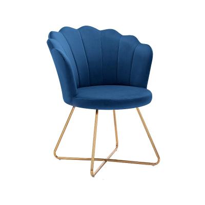 China Convertible Leg Modern Vanity Gold Velvet Leisure Gold Accent Chair Nordic Luxury Dining Lounge Seating Chair for sale