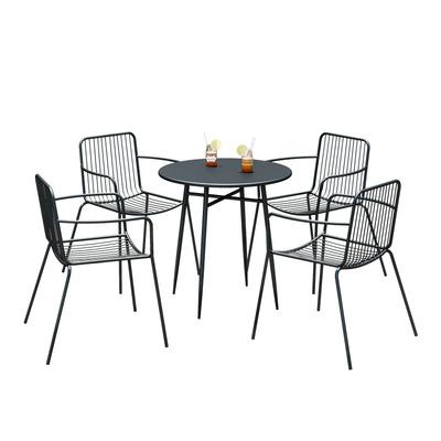 China Traditional leisure outdoor dining table and three-piece outdoor table and chair small chair combination garden balcony outdoor courtyard for sale