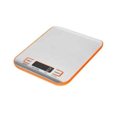 China WITH LID Cheap Slim Stainless Steel 5KG Digital Kitchen Scale For Promotion for sale