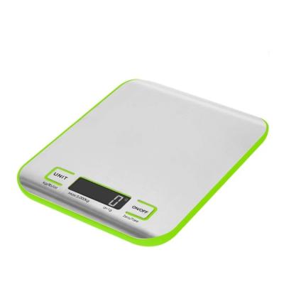 China WITH LID 5KG Slim Stainless Steel Digital Kitchen Scale for sale