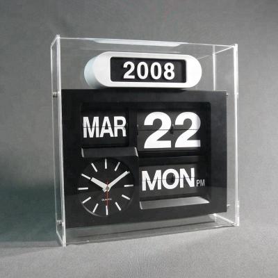 China Class A00AF671 The Jumbo Acrylic Auto Calendar Flip Clock for sale