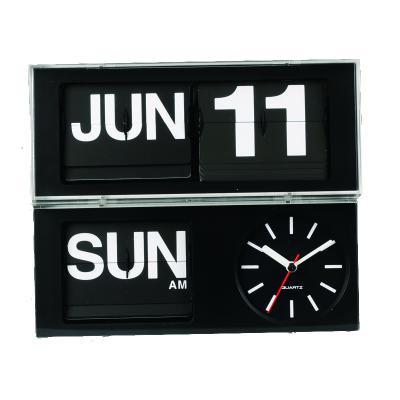 China Sizes A00AF890 Separate Table / Wall Flip Automatic Calendar Clock for sale